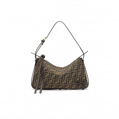 FENDI SIMPLY FENDI MEDIUM LEATHER 8BR829AFPMF1GL7 (33*20*5cm)